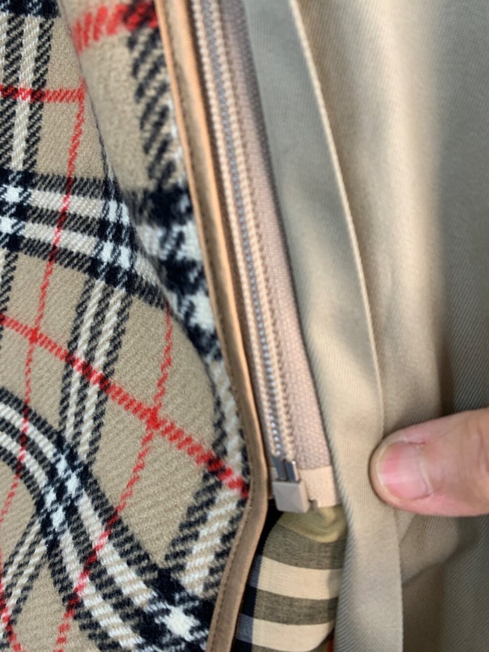 Vintage 80s Burberrys Trench All Weather Womens 10 Long Wool Liner England - Picture 6 of 16